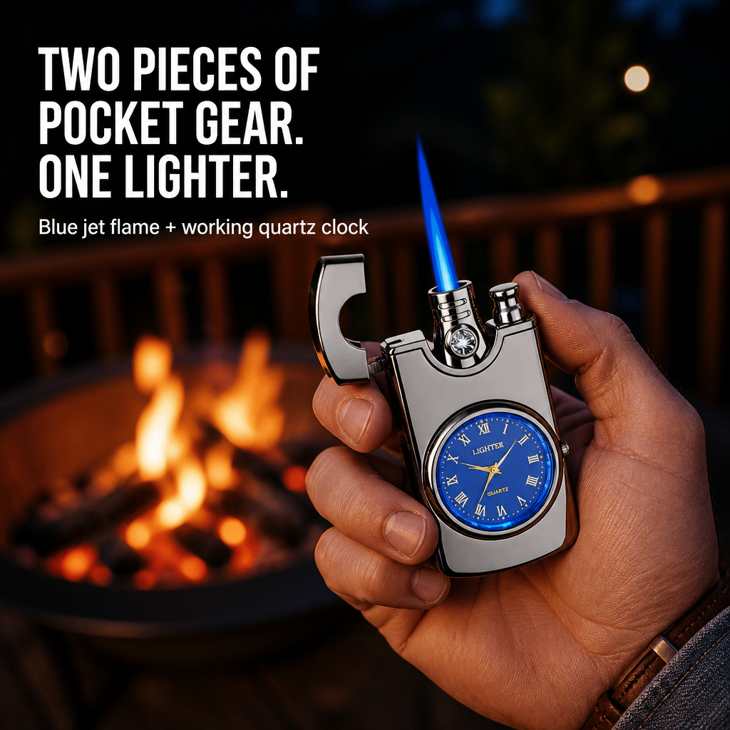 IgniteXcel™ — Light a Blue Torch Flame and Tell the Time with One Hand