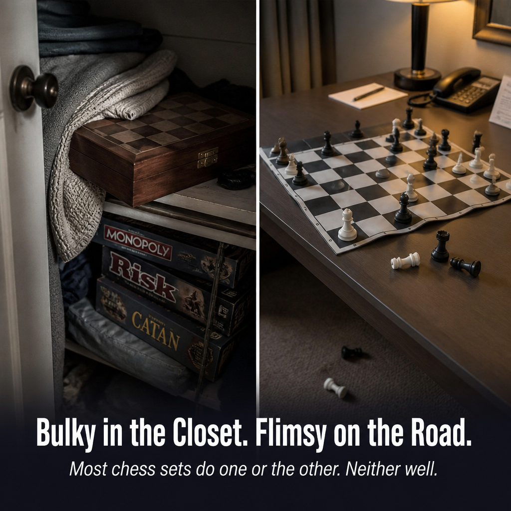 ScripturaChess™ — Conceal a Genuine Chess Set Within a Hardcover Book