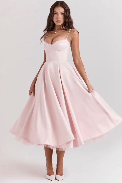 Evelina Elegant Midi Dress