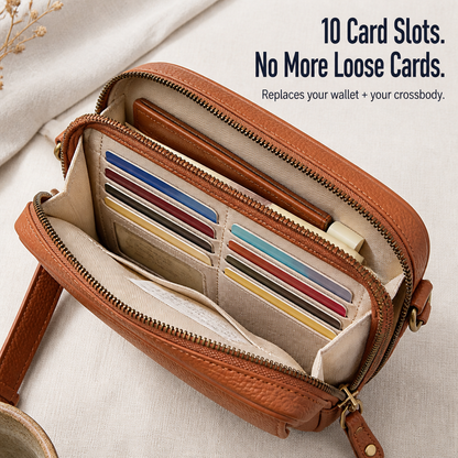 VeroCraft™ — Store Phone, Cards & Everyday Essentials in One Sleek Crossbody