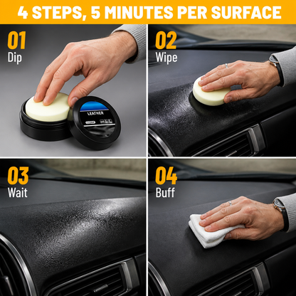 LustraHide™ — Restore Cracked, Dull Leather and Seal in Shine for 180 Days