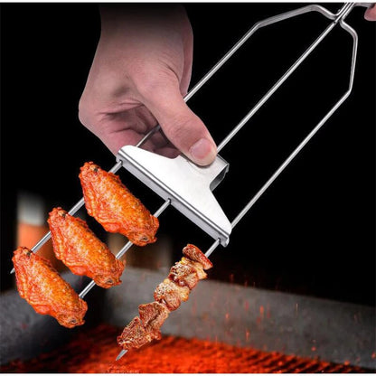 IronFlare™ 3-in-1 Grill Skewers — Unlock Juicy, Perfectly Held Bites with Effortless Cleanup Every Time