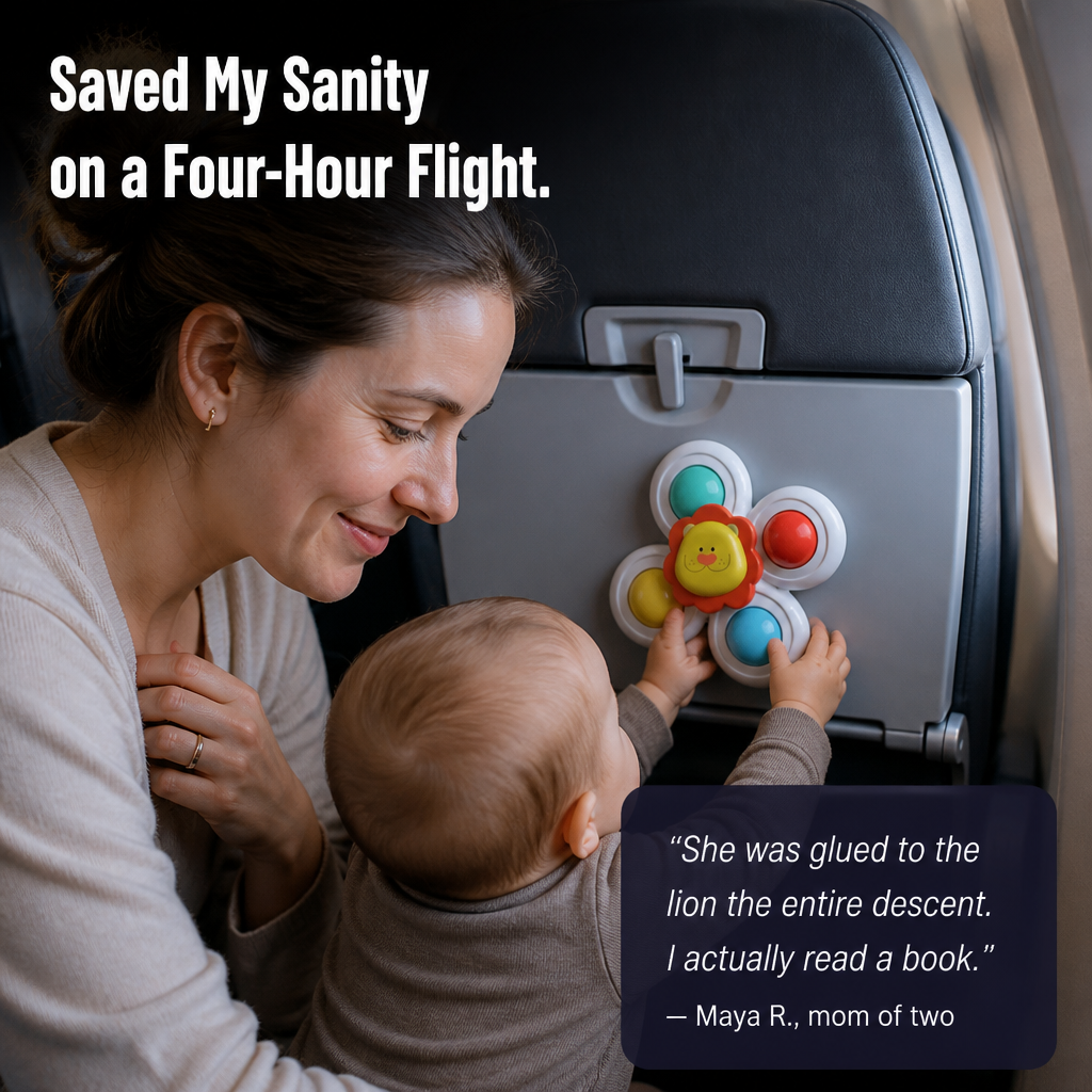 SpinSoothe™ — Attach One to the Tray and Enjoy Your Meal in Peace | 3-Pack