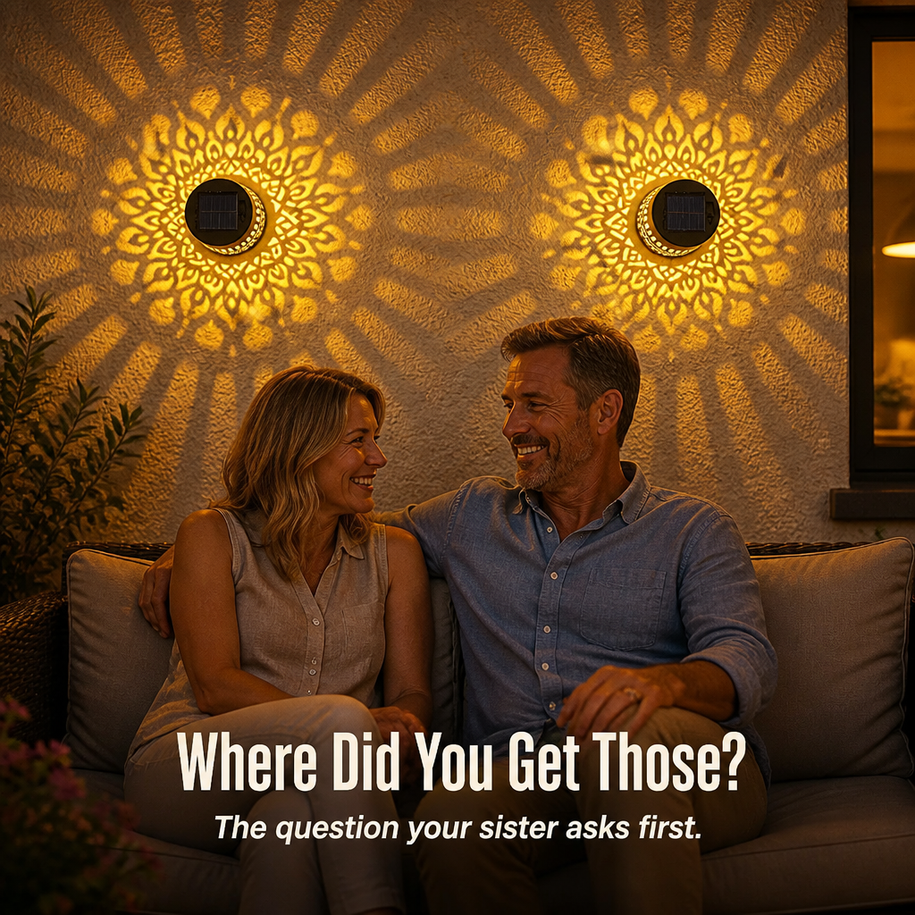 LumiMyst™ — Project Hand-Cut Mandala Lights onto Your Patio Walls Every Night