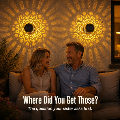 LumiMyst™ — Project Hand-Cut Mandala Lights onto Your Patio Walls Every Night