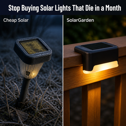 SolarGarden™ — Illuminate Your Deck Overnight Without Wires or Tools