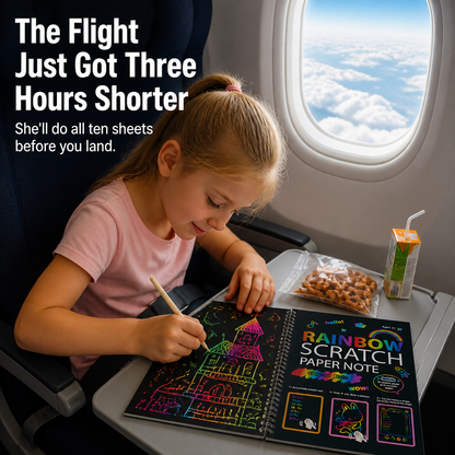 VividDreams™ Scratch Art Notebook — Swap Screen Time For Calm, Clean Rainbow Fun