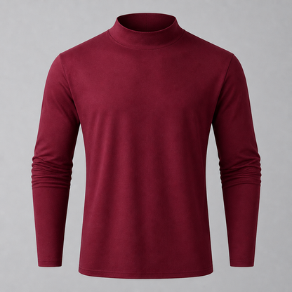 TitanFit™ – Slim Sleek Fit Mock Neck Long Sleeve Base Layer