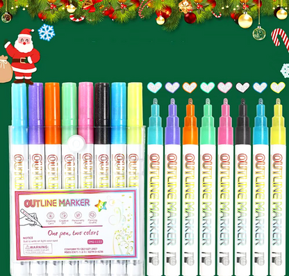 ColorVibe™ Dual-Glow Pen — Ignite Your Creativity with Dazzling Double-Color Brilliance