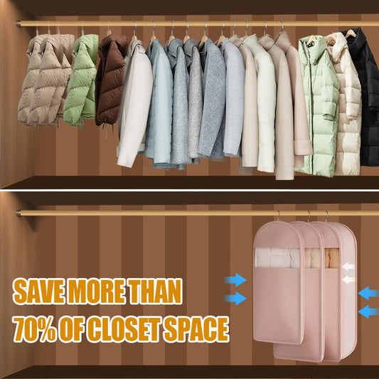 Hanging Garment Protective Cover Featuring Self-Compression (2025 Model)