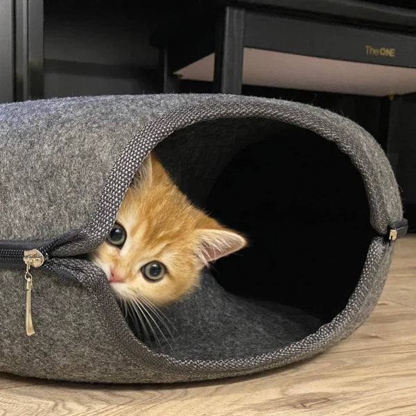 CatDome - Donut-Shaped Cat Tunnel Bed