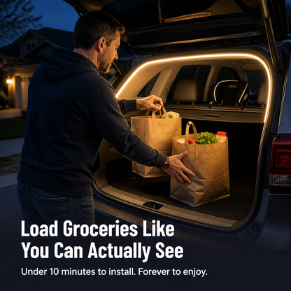 RadianceTrack™ — Illuminates Your Trunk With Auto-On Light Whenever You Open It
