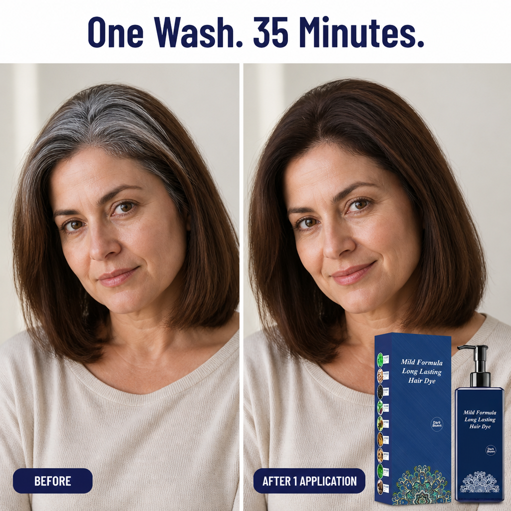 VividAura™ — Conceal Stubborn Grays in a Single Wash Without Scalp Irritation