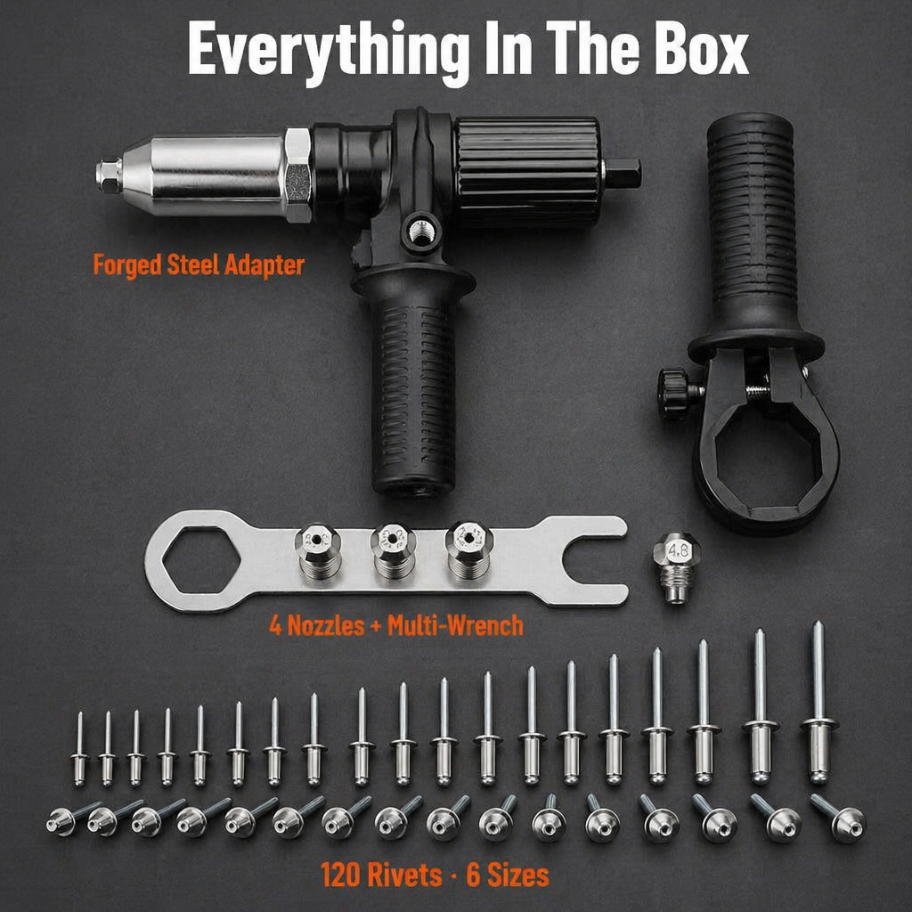 IronCladGrip™ — Turn Your Drill into a Precision Riveting Machine for Perfect, Rock-Steady Results Every Time