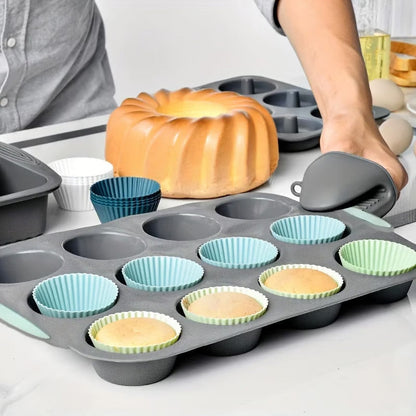 Silicone Cake Mold Set for Convenient Baking