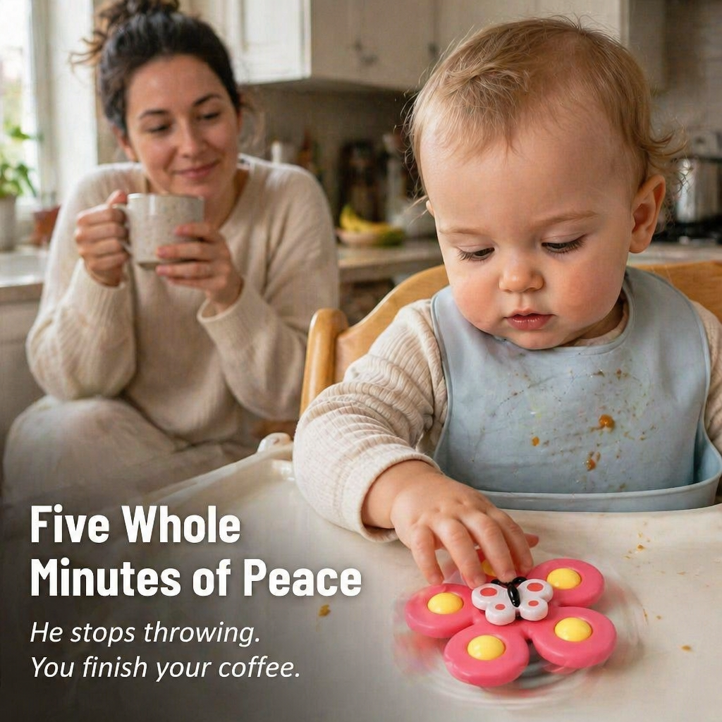 Magnetic SpinWhirl™ — Attach, Twirl & Halt the Toddler Tantrum Instantly