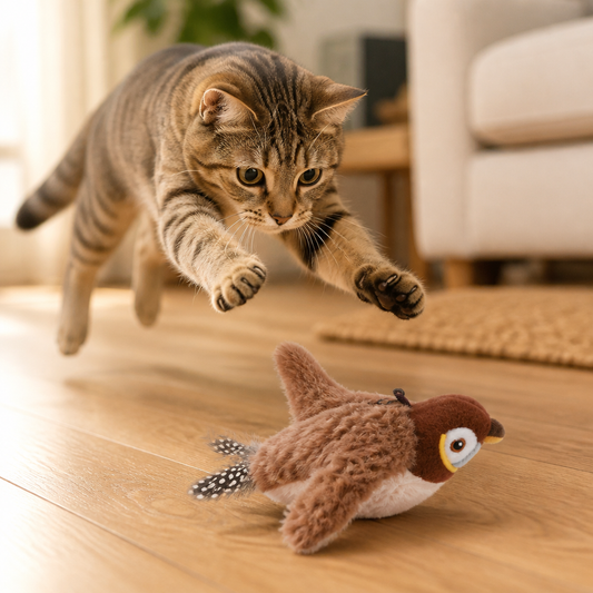 FeralFlicker™ — Activate Your Indoor Cat's Hunting Instinct With a Single Paw Tap