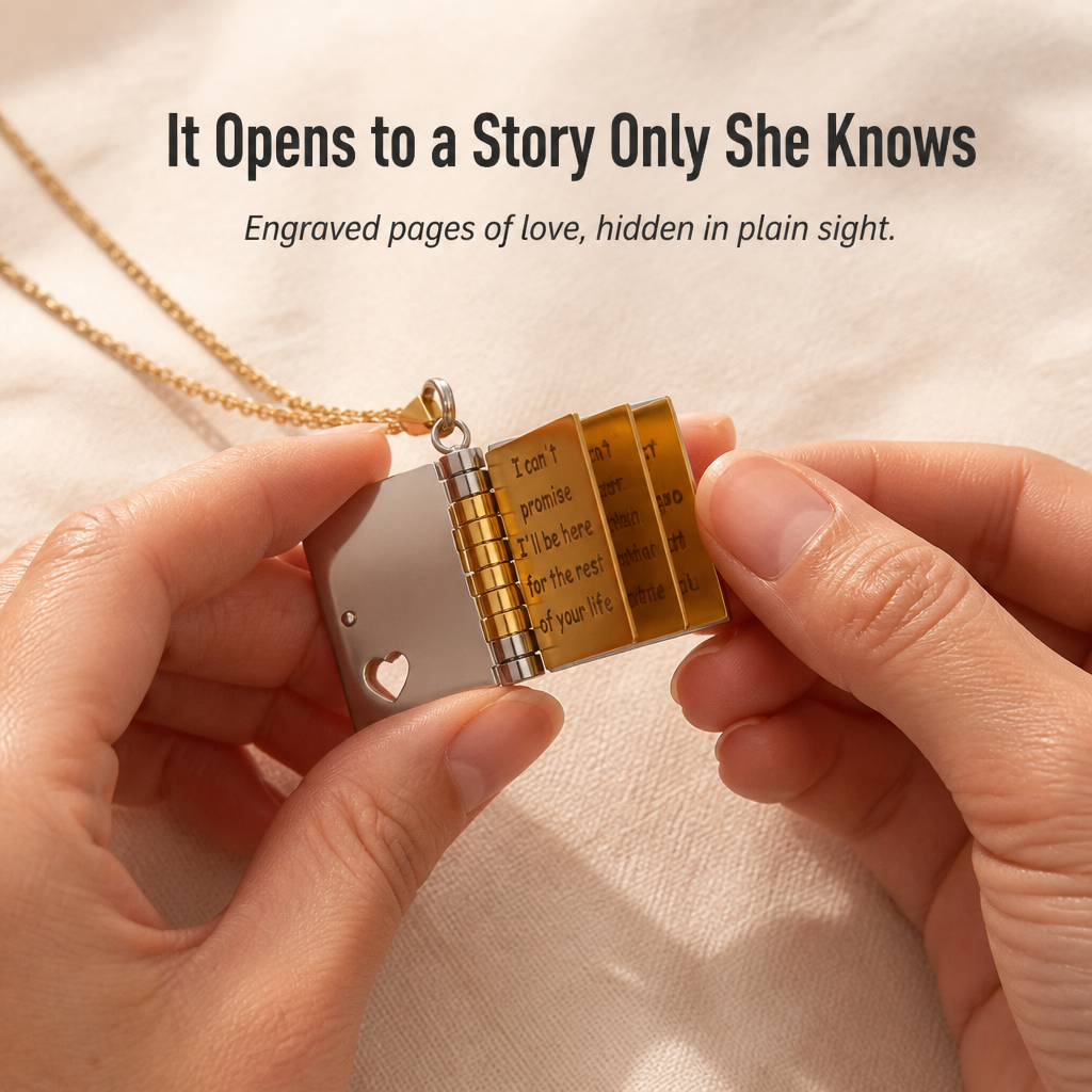 HeartLore™ — Gift Her a Book of Etched Love She Can Wear Daily