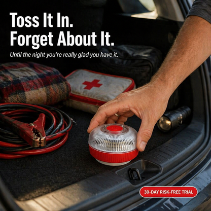 LuciPulse™ — Attach to Your Roof & Illuminate the Roadside Instantly