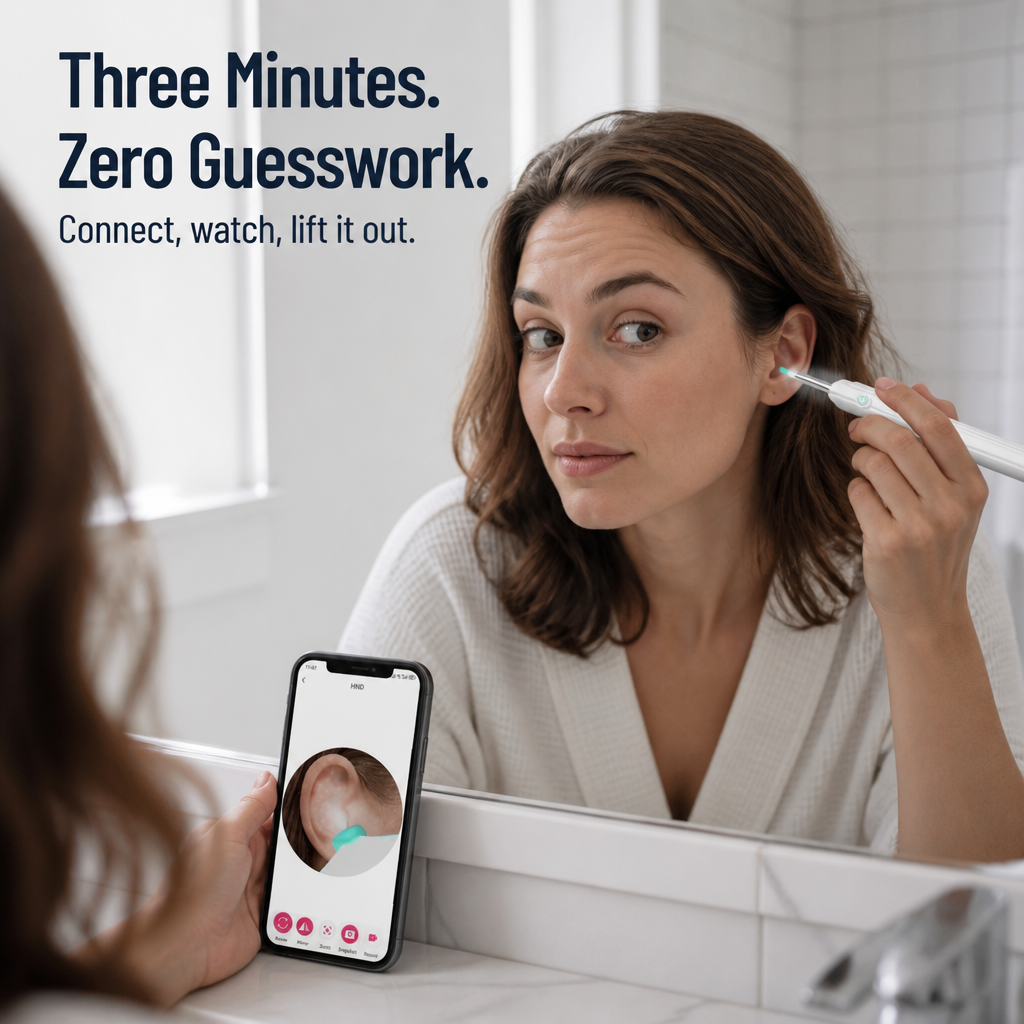 ClearWave™ — Look Inside Your Ear and Remove Wax Without Pushing It Further