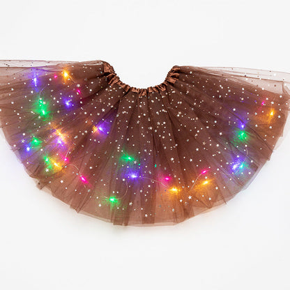 GlintWhirl™ LED Tutu Skirt — Light Up Every Step with Featherlight Comfort and Unstoppable Sparkle
