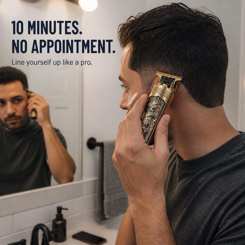 EdgeCraft™ Vintage T-Blade Trimmer — Shape Fades & Edges with Pro-Level Precision