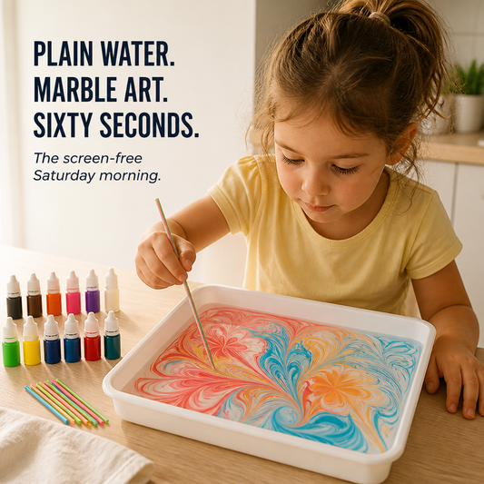 SplashForm™ — Transform Tap Water into Marble Art Kids Lift, Dry, and Frame