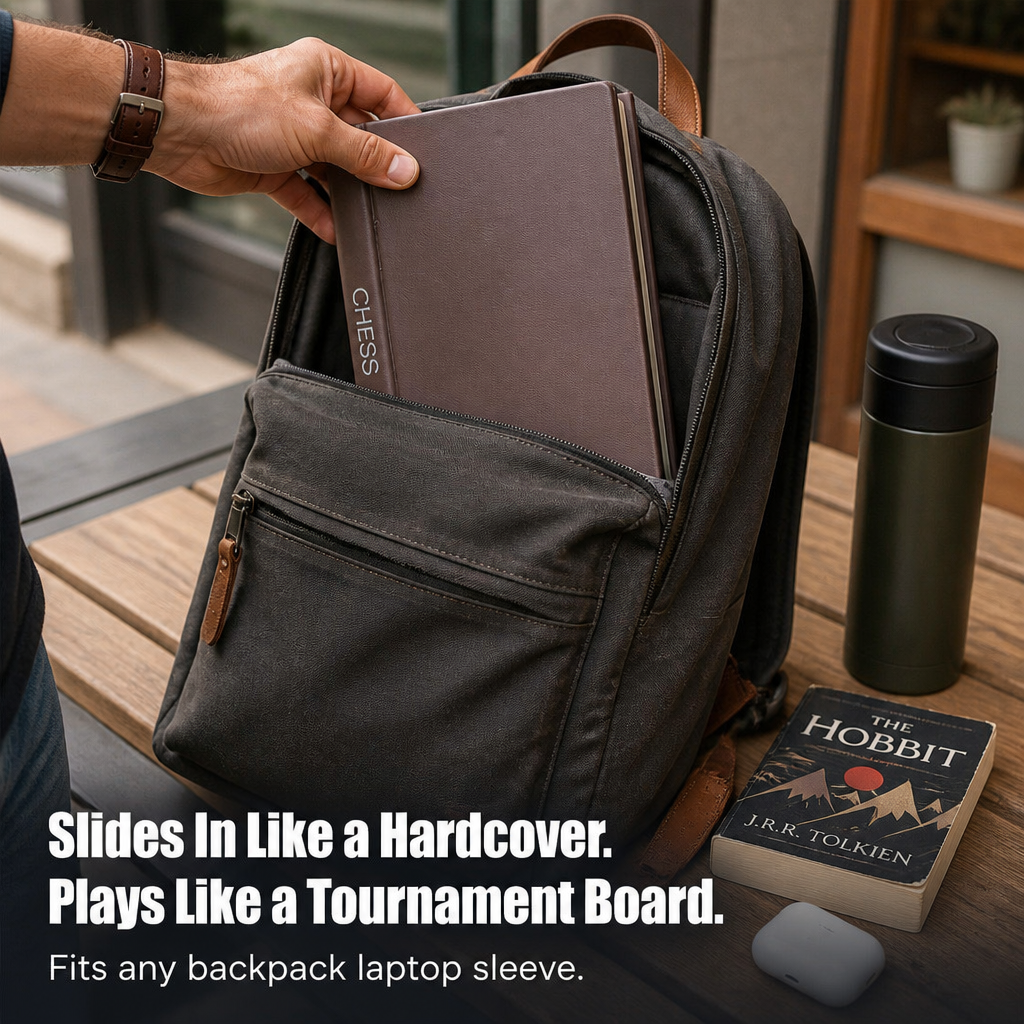ScripturaChess™ — Conceal a Genuine Chess Set Within a Hardcover Book