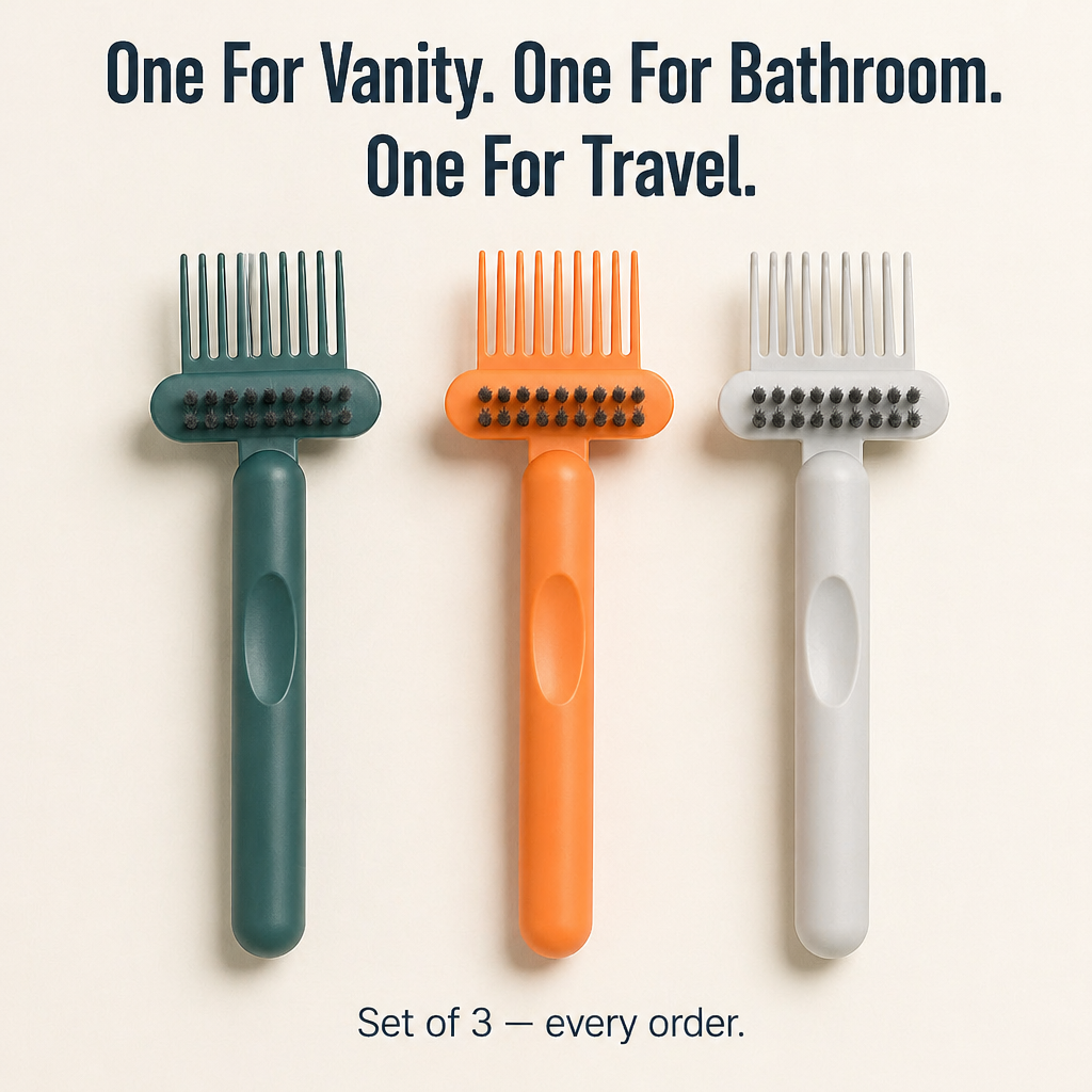 BrushVibe™ — Detangle Hair and Deep-Clean Every Brush with Ease
