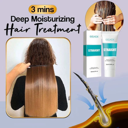 Hair Straightening Cream | Keratin Repair | Frizz Control | Deep Moisturizing Treatment | Keratique
