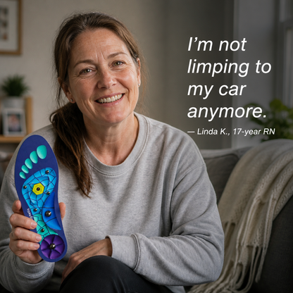 SolaraStep™ — Banish Fatigued Feet & Achy Arches With Acupressure Cushion Relief