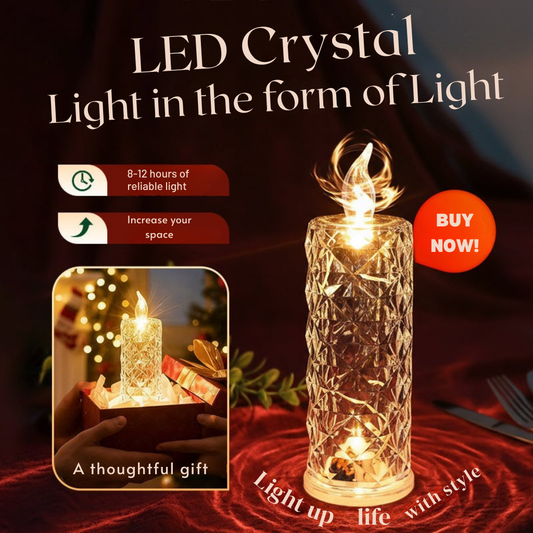 Lumiara™ LED Crystal Pillars — Transform Any Room with Safe, Stunning Candlelight Magic