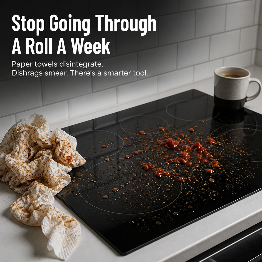 SwiftSwipe™ — Clean Spills and Twist Dry Using Just One Hand