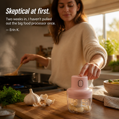 TurboSlice™ — Chop Garlic, Onion & Ginger in Just 20 Seconds