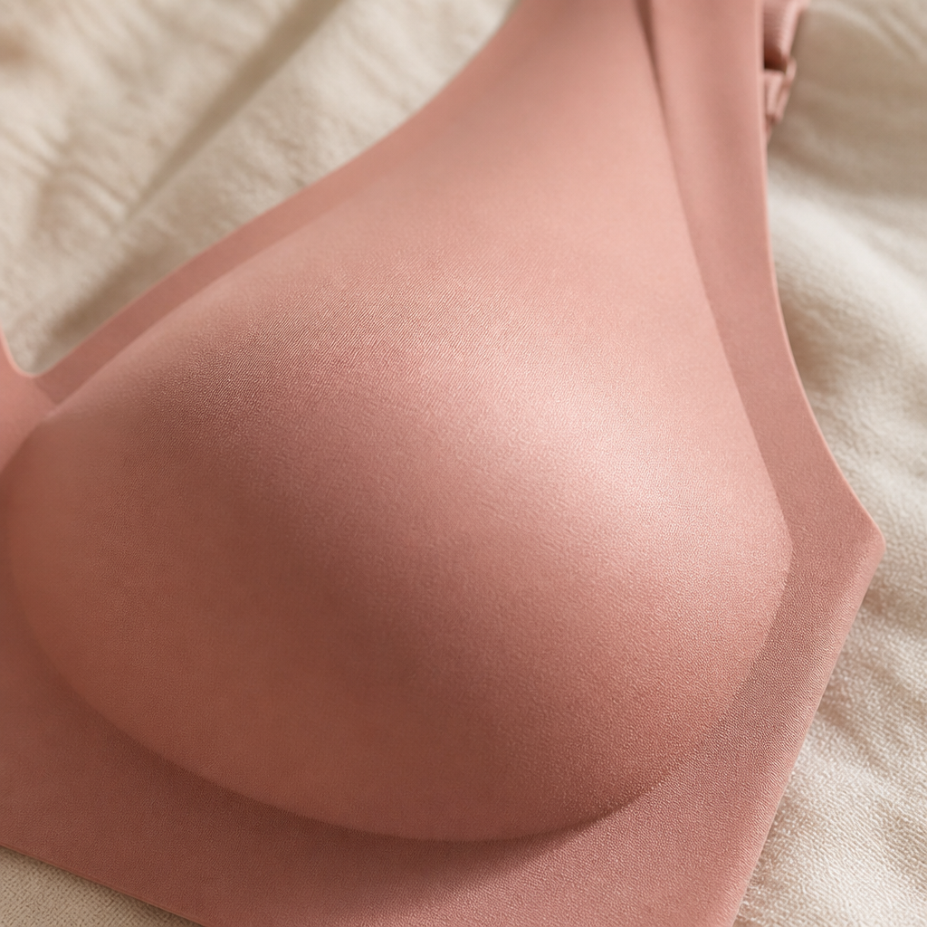 LumiFit™ – Seamless Wireless Bralette with Softly Padded V-Neck Cups