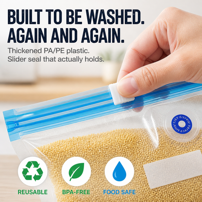 FreshSeal Pro™ — Preserve Meat And Berries Fresh 5x Longer With One-Button Vacuum Bags