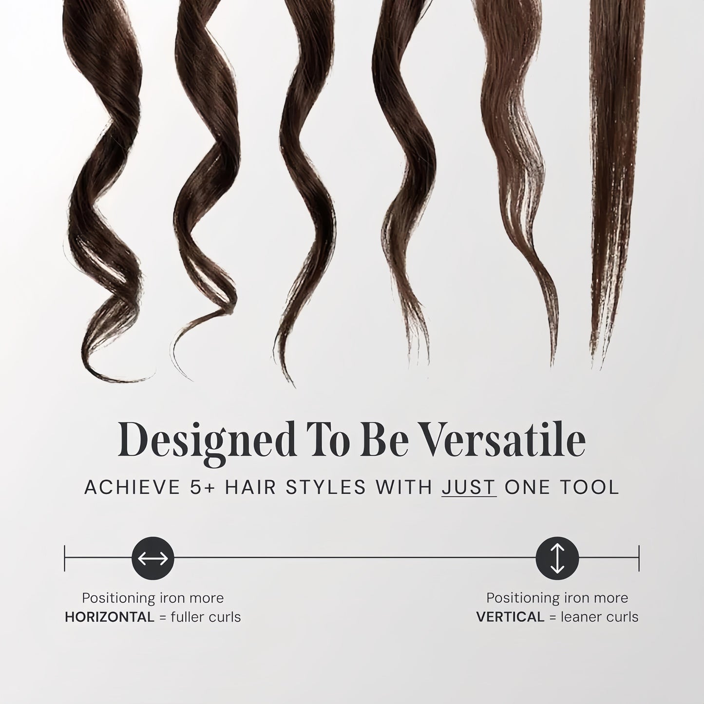 Valcero 2-in-1 Curling Iron & Hair Straightener