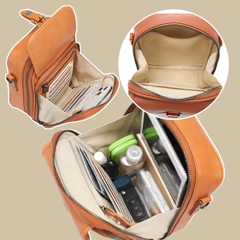 MirabellaStride™ Leather Crossbody — Effortless Style and Pain-Free Carry That Powers Your Day