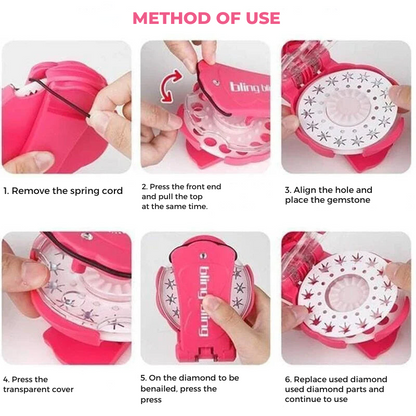 GlamSnap | Blinger Gem Stapler: Decorate your accessories with flair