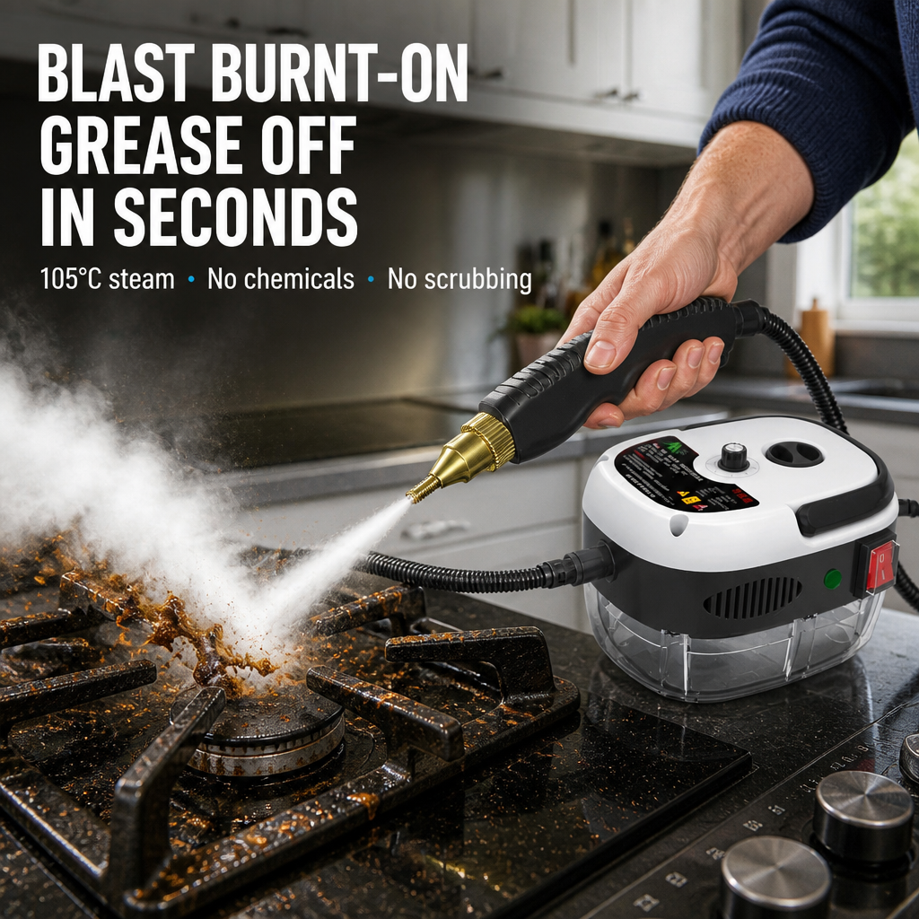 VaporJet™ — Dissolve Burnt-On Grease, Soap Scum and Grime from Any Surface Instantly