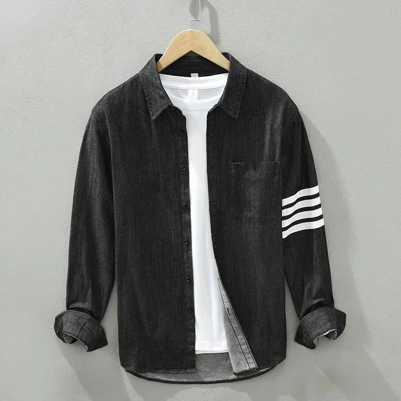 Ramwell Denim™ Shirt — Command Confidence with Effortless Comfort and Bold Style
