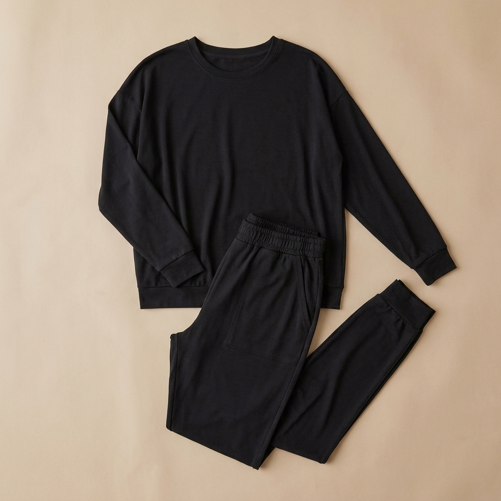 LuminaEase™ – Casual Boat-Neck Top & Slim Fit Pant Set