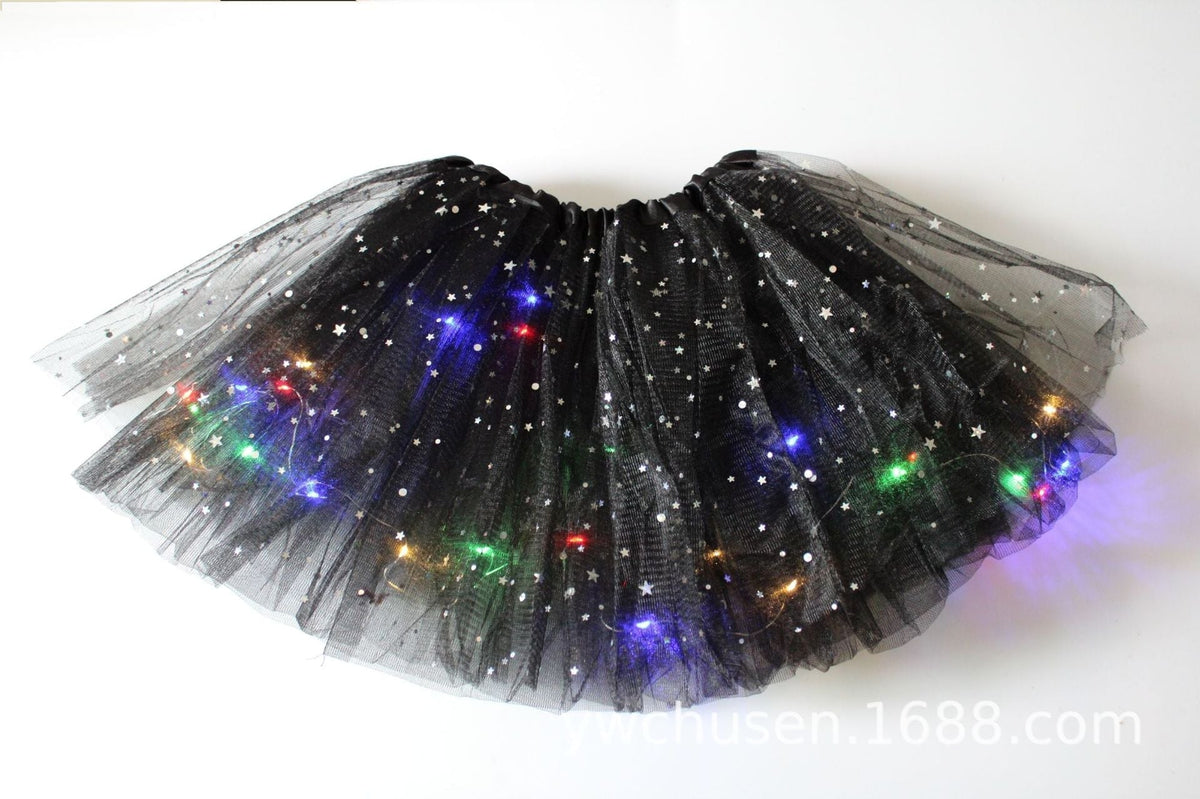 GlintWhirl™ LED Tutu Skirt — Light Up Every Step with Featherlight Comfort and Unstoppable Sparkle