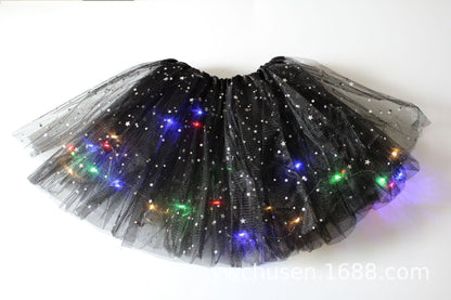 GlintWhirl™ LED Tutu Skirt — Light Up Every Step with Featherlight Comfort and Unstoppable Sparkle