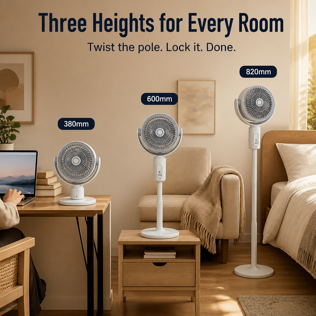 BreezeCraft™ — Quietly Cool Your Entire Bedroom Using Just One USB Port
