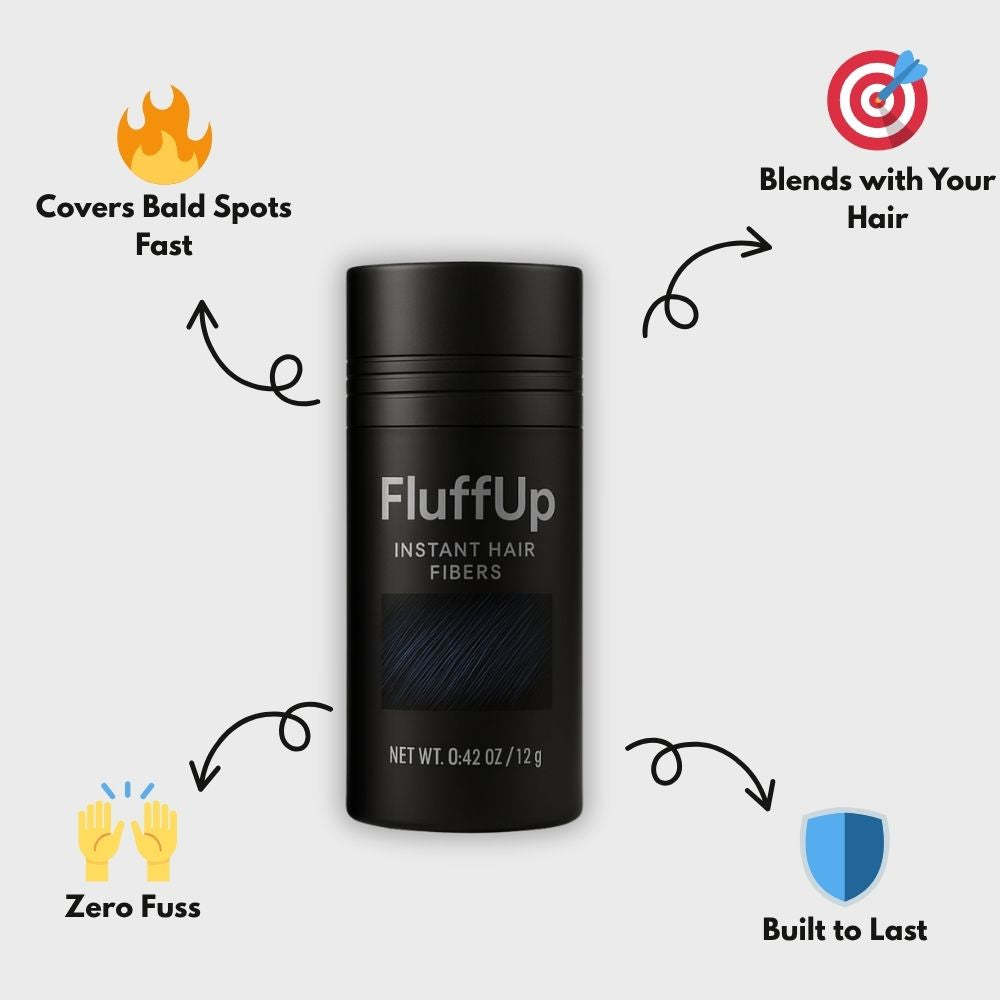 FluffUp™ — Instantly Conceals Hair Loss for a Fuller, Younger Look | Now 50% OFF + Ships Free