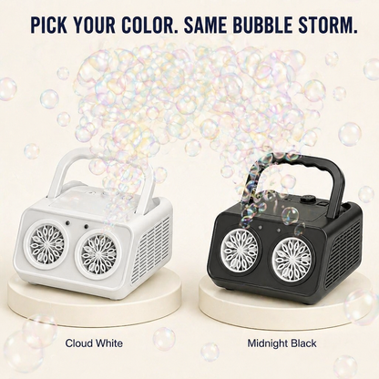 BubblyRush™ — Drench Every Backyard Bash With a Twin-Disc Bubble Blast