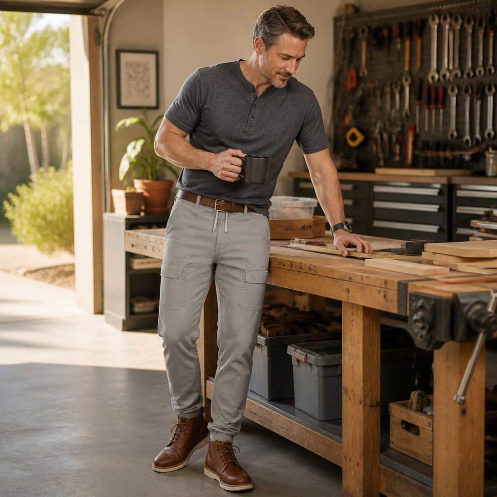 CasualFlex™ – Stretchy Cargo Pants with Drawcord Waist for Effortless Wear