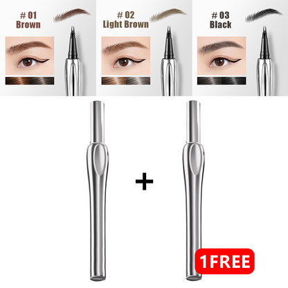 💖Buy One Get One Free💖2024 Enhanced Natural Waterproof Eyebrow Pen Featuring a Microfine Tip