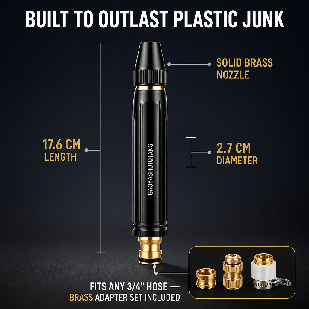 HydroMax™ — Transform Your Garden Hose Into a Driveway-Drenching Power Blaster